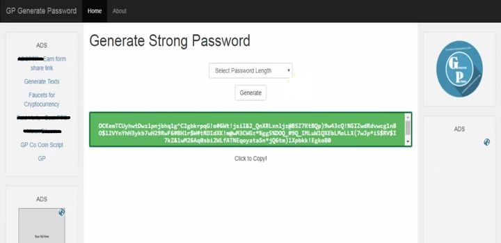 GP Generate Password Script V1.0