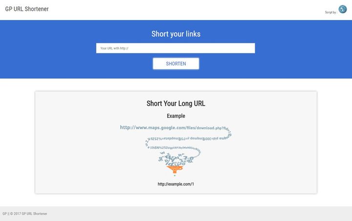 GP URL Shortener Script V1.0
